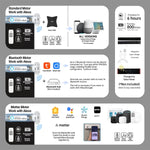 Available with Bluetooth, Zigbee, or Matter motors; long-lasting and efficient performance.