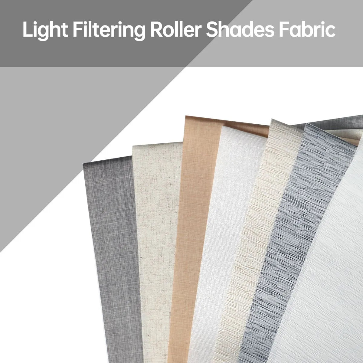 Light Filtering Roller Shades Fabric Samples