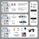 Smart motor choices—Bluetooth, Zigbee, Matter—seamlessly integrate with Alexa, Google Home, and app control for versatile shade automation.