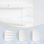 Three-in-one fabric: switch between light-filtering, half-open, and closed positions for perfect light control and room darkening privacy.