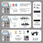 Choice of Bluetooth or Zigbee motors for smart sheer shades, enabling voice control via Alexa, Google Home, and Apple HomeKit.