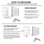  Step-by-step guide on how to measure for inside or outside mount of custom motorized sheer shades to ensure a perfect fit.