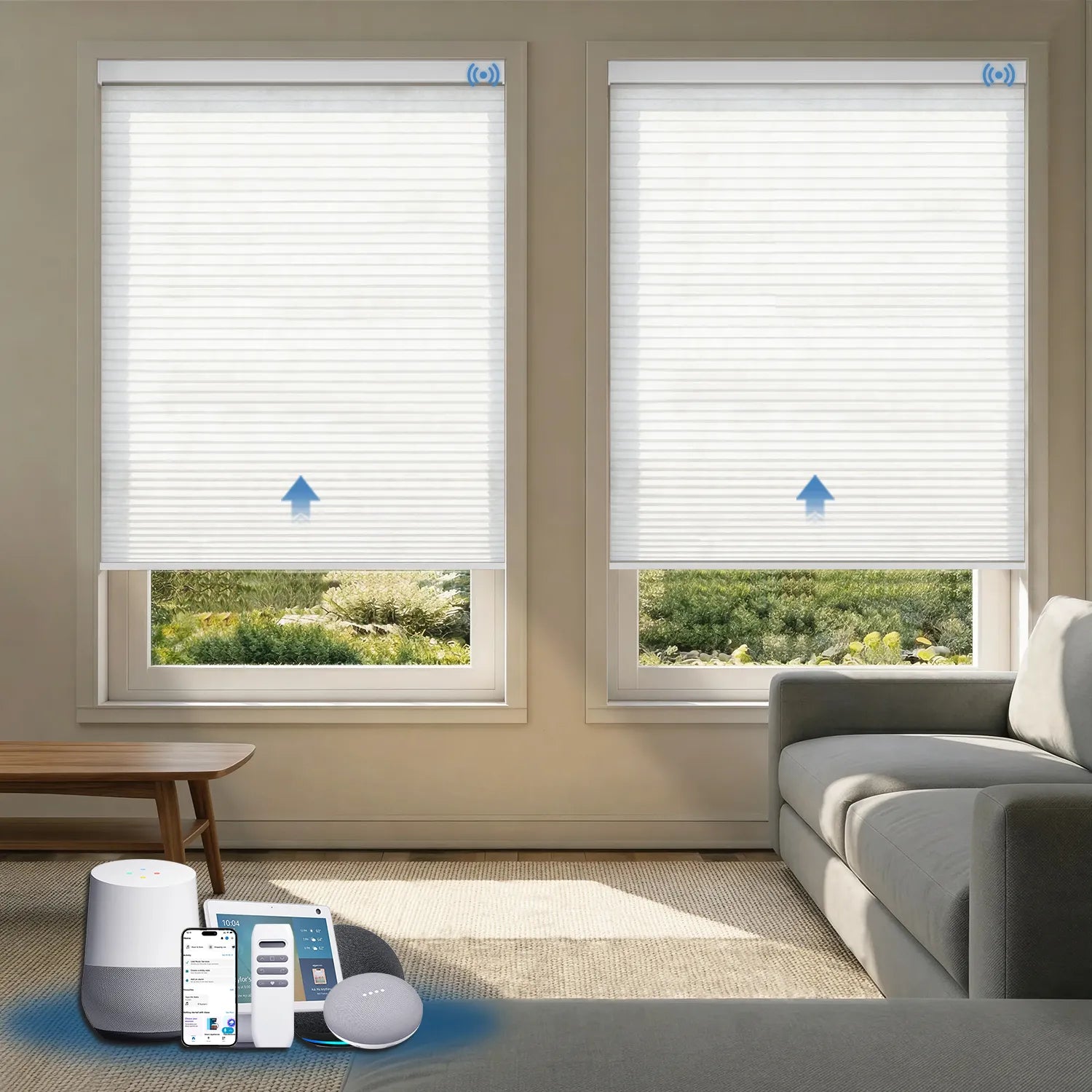 Uilvffo  Motorized Cellular Shades | Light Filtering Series