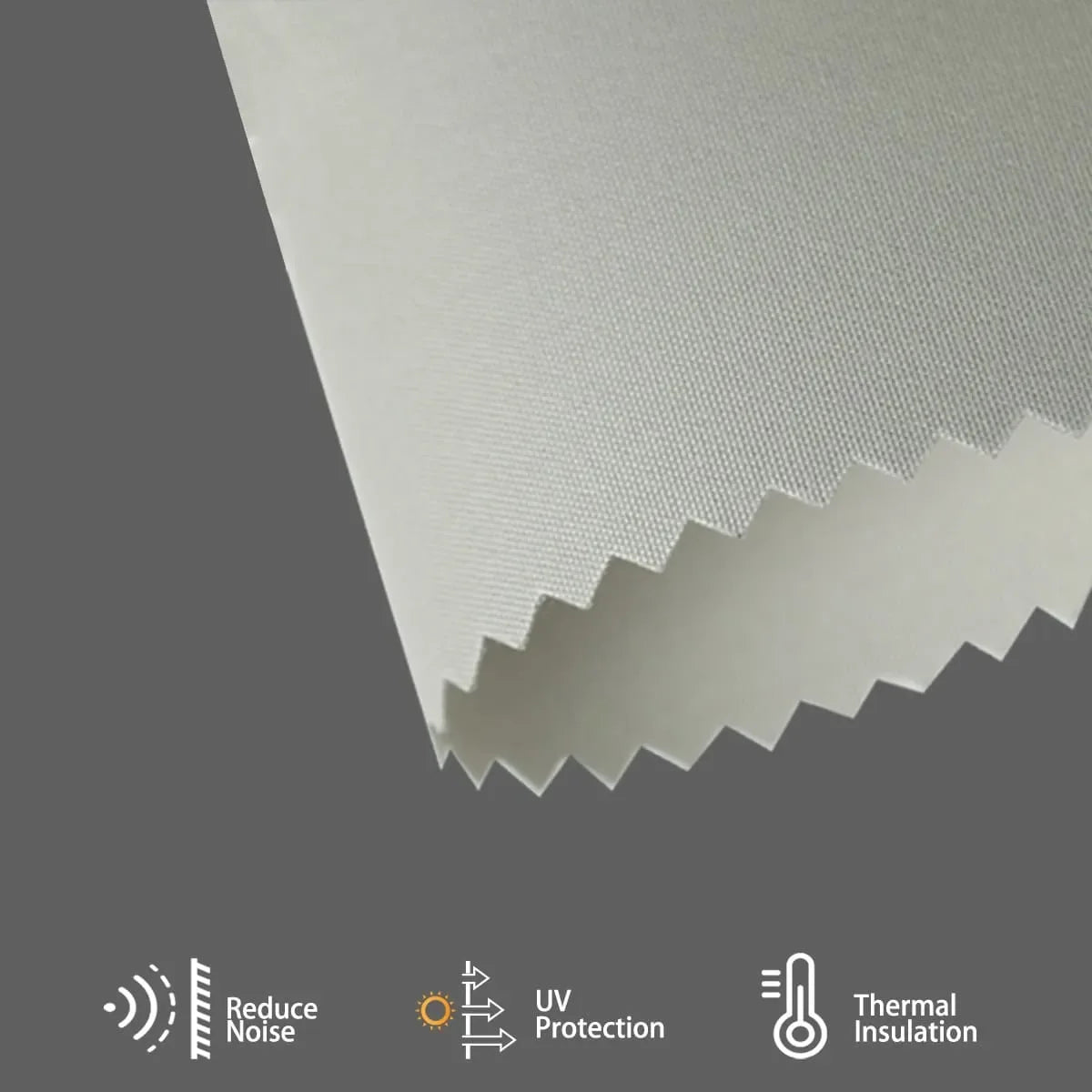 Energy-efficient blackout roller shade fabric, blocking heat and noise while regulating indoor temperature for eco-friendly comfort.